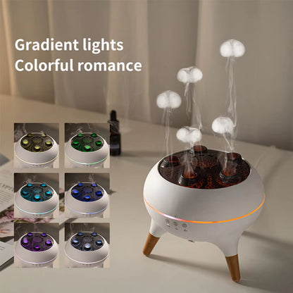 JellyMist-Breathe the magic.Breathe the Magic.Add your favorite essential oils and watch a jellyfish shaped mist rise into the air .It hydrates ,relaxes, and transforms any space into a glowing, dreamy escape.