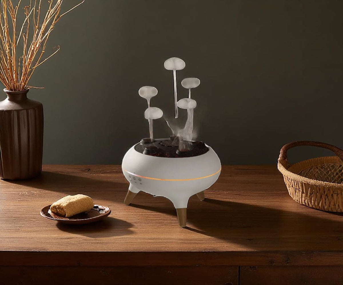 JellyMist-Breathe the magic.Add your favorite essential oils and watch a jellyfish shaped mist rise into the air .It hydrates ,relaxes, and transforms any space into a glowing, dreamy escape.