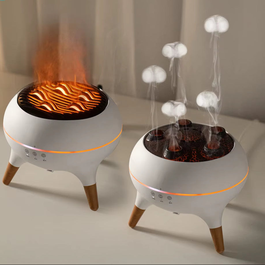JellyMist-Breathe the magic.Breathe the Magic.Add your favorite essential oils and watch a jellyfish shaped mist rise into the air .It hydrates ,relaxes, and transforms any space into a glowing, dreamy escape.